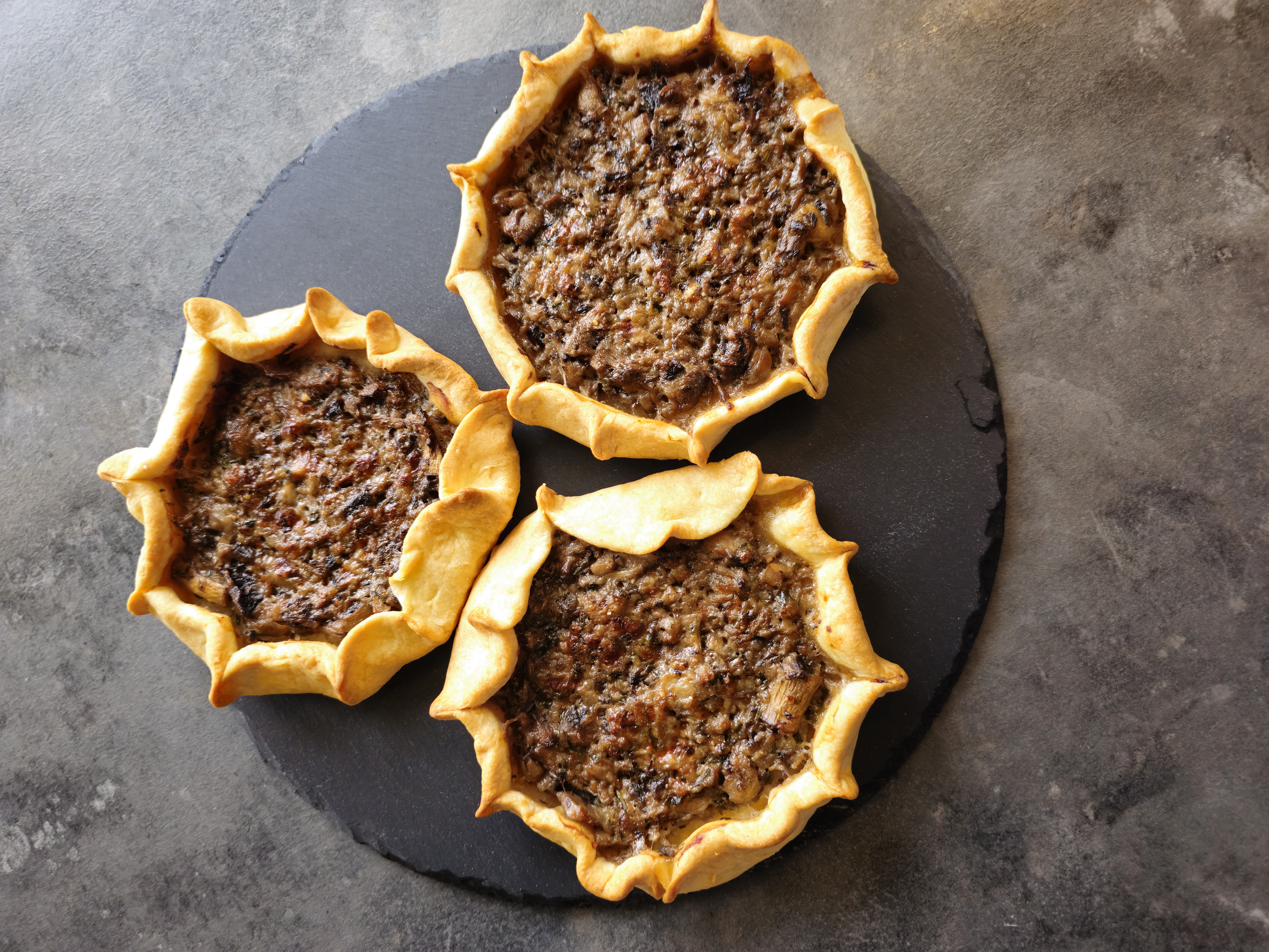 Mini Galettes cu Ciuperci