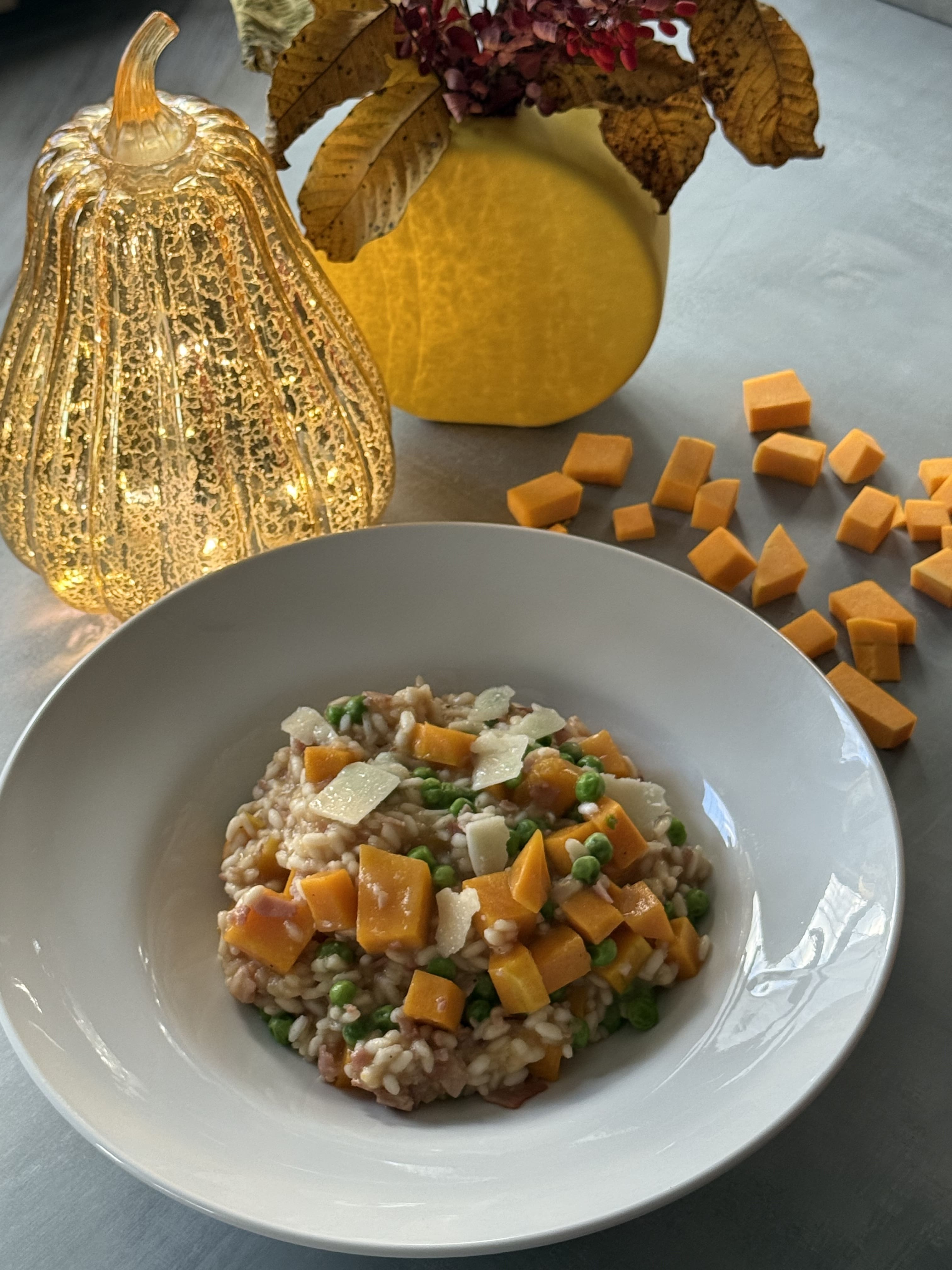 Risotto cu dovleac și bacon