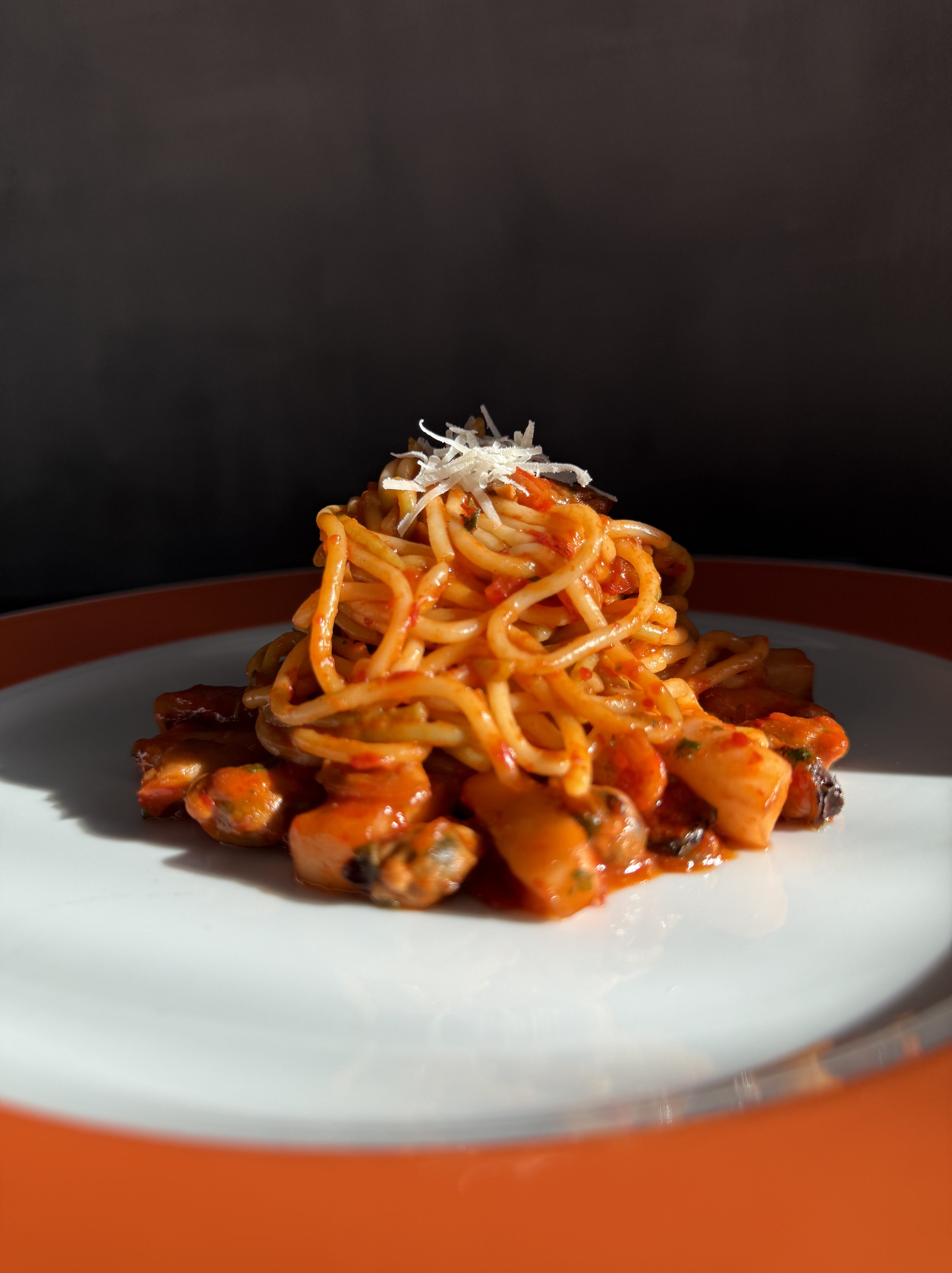 Spaghete cu fructe de mare