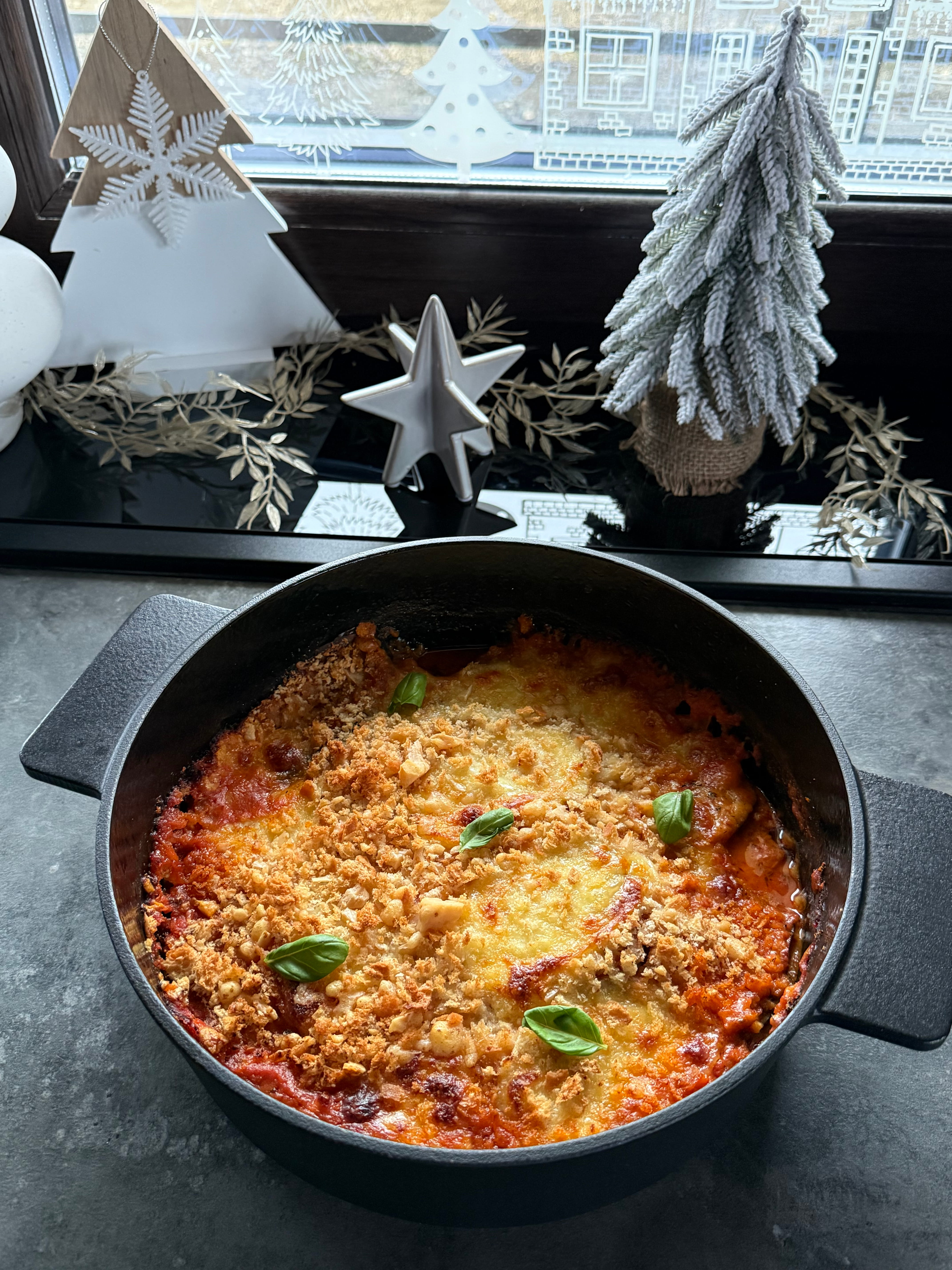 Vinete gratinate în stil italian